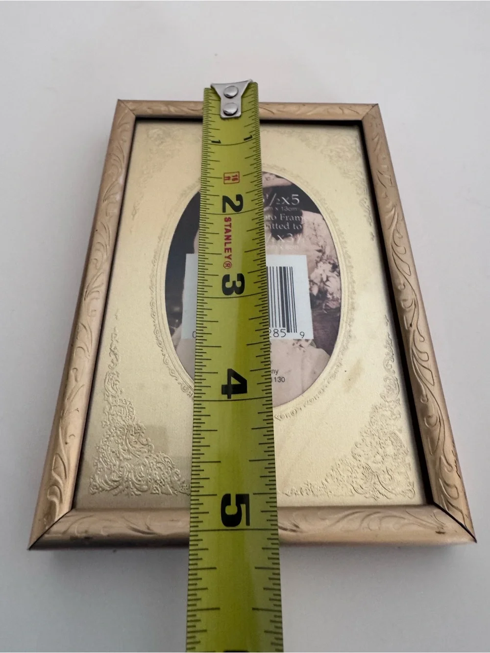 Vintage Gold Ornate Photo Frame Cottagecore Grandmillennial French Decor 3x5